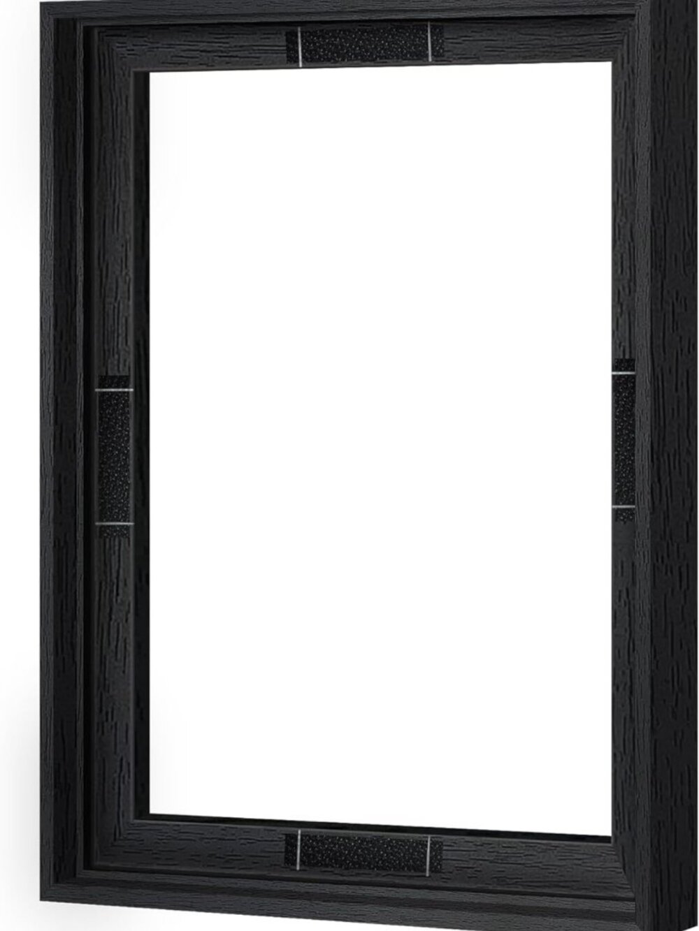 12x16 Black Floating Frame for Canvas Art - Deep 0.9” Wall Decor